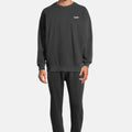 Felpa oversize tinta in capo Tracksuit Black