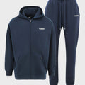 Tuta da ginnastica oversize con zip tinta in capoBlue Navy